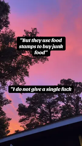 Unless I grow it or someone I know does- I consider it JUNK so here’s some Junk Food for thought for ya #maga!  #junkfood #feedthehungry #snap #idc 