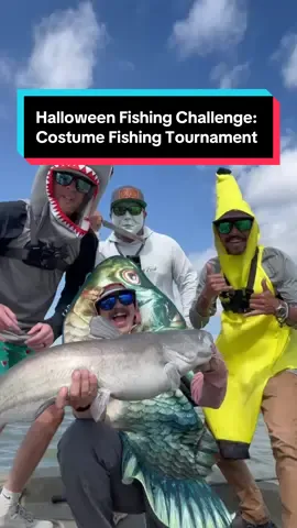 Halloween Fishing Challenge: Costume Fishing Tournament  @jigginjer @Bigrichfish @Hunterdubs.fwtx  #fishing #fishingvideos #fyp #catfishing #halloween  