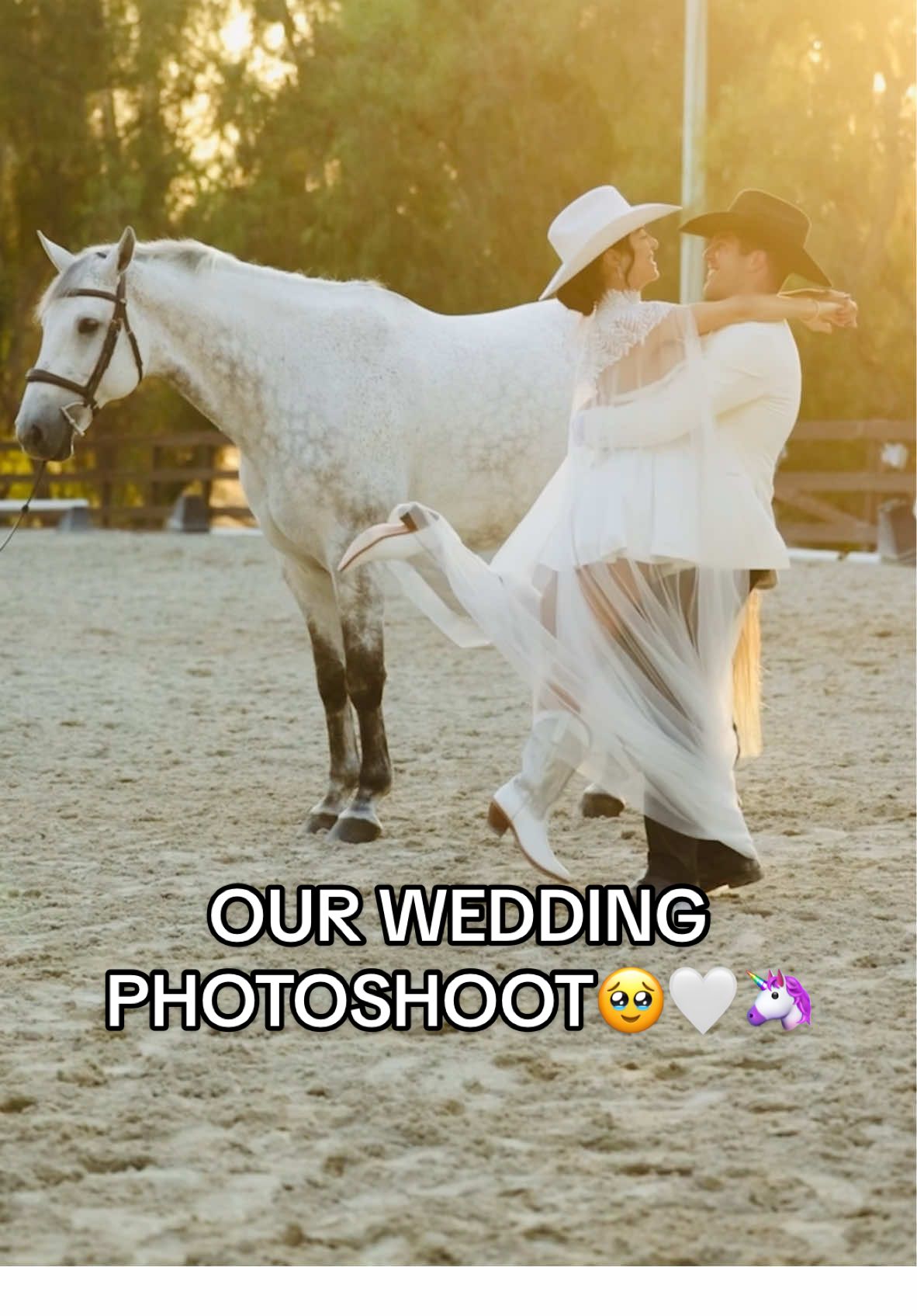since we couldn’t bring King to the wedding, we brought the wedding to King 🤍 we even shared mini vows for him to witness. his energy was the calmest & most content I’ve ever experienced, I just know he could feel the love between Max and I a little extra this night 🖤 these photos & videos were captured by @AshleighMagnusPhoto who not only gave us the gift of this beautiful experience and breathtaking photos, but frameable memories that we will cherish forever and ever. thank you endlessly Ashleigh, these are our favorite wedding photos (and our actual wedding photos were insanely good) & we are eternally grateful 🙏🏼 the rest of the photos are on my IG! go seeeeee 🥰🥰 #equestrian #weddingphotography #horsegirl #equestrianphotographer