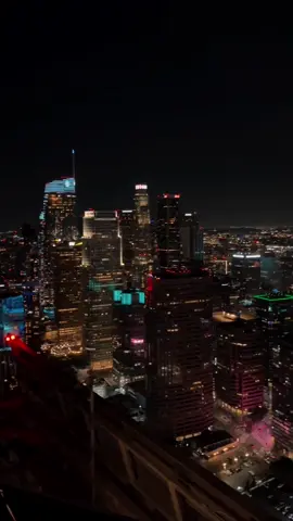 Los Angeles nights #losangeles #views #skyscraper #rooftop #fypシ 