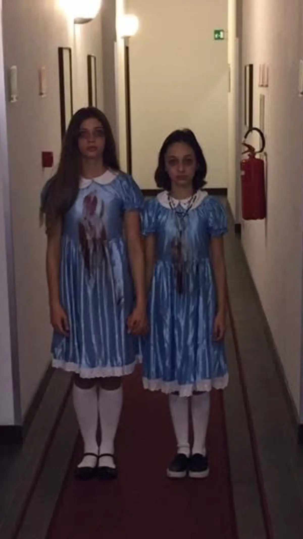 My sweet @Lola Star ☆ and her long time bestie @dylantroesken when we were in Venice Italy for Halloween 