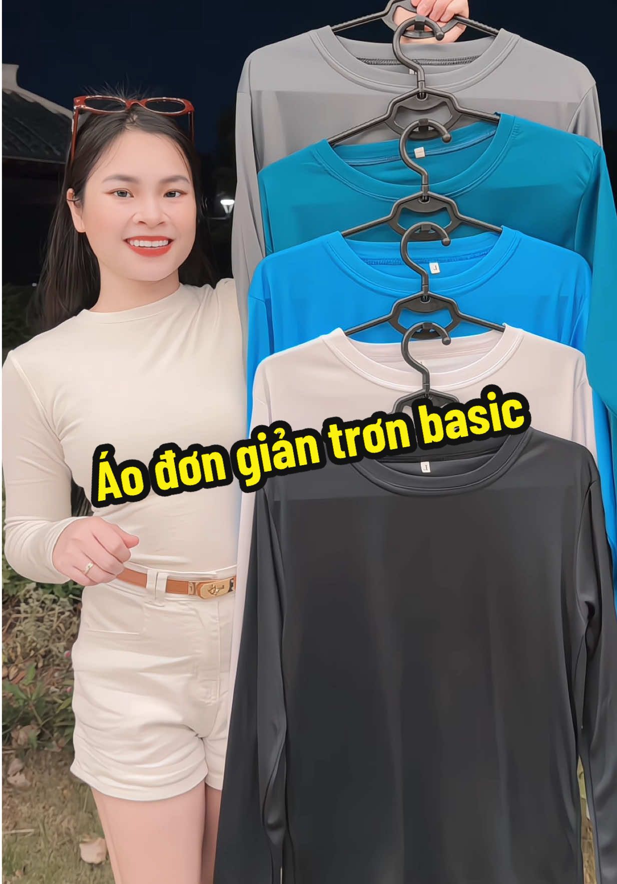 Áo đơn giản trơn basic ✨