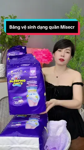 Trả lời @Mộc Miên.83 Băng vệ sinh dạng quần Misecr (30 miếng), chống tràn 360°, thoáng khí, phù hợp sử dụng ngày và đêm dành cho phụ nữ mang thai và sau sinh, Thích Hợp Cho Phụ Nữ #cindythuytichcuc #bangvesinh #quanbangvesinh #bangvesinhdangquan 