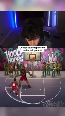 College student plays the basketball game 😂 #kickstreaming 
