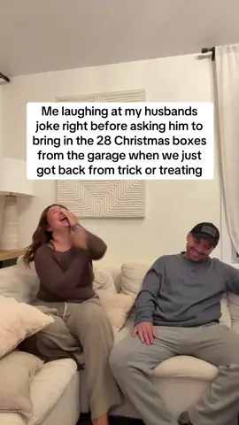 I think he caught on that I was just about to ask him something 🤭😂 #fyp #christmas #couplescomedy #november #marriedlife 