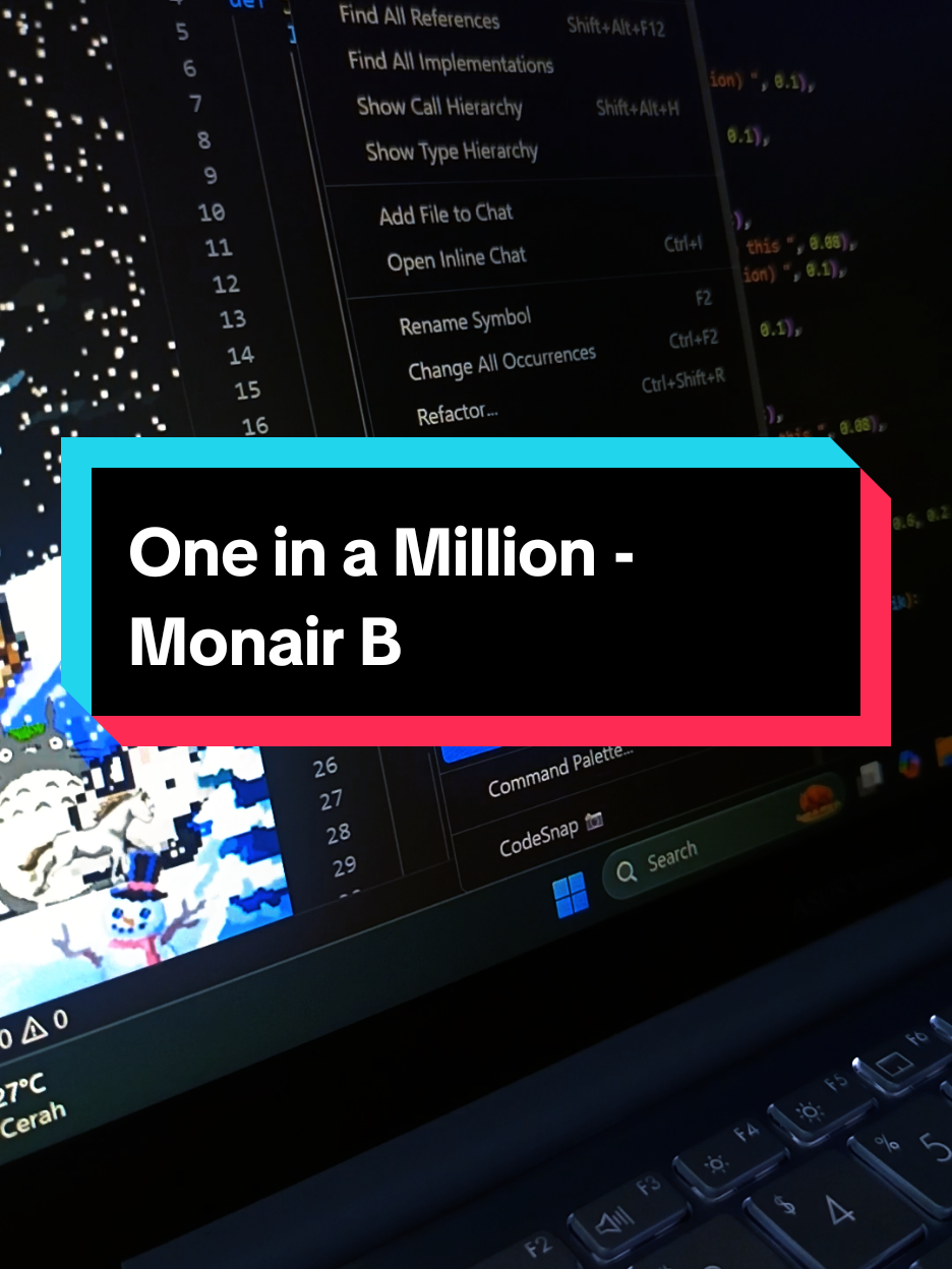 One in a million | Code in bio #reggae #song #lyrics  #fyp  #coding 