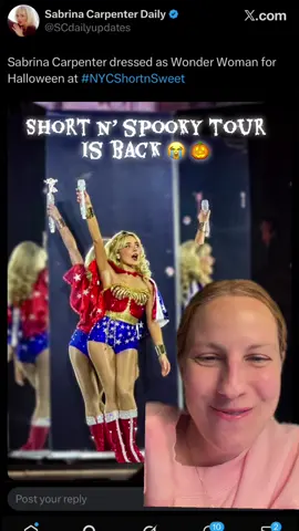 The FOMO I have from not being at the short n’ spooky tour aka Sabrinaween at MSG is next level! Every outfit I’ve seen on socials hav been UNREAL!!!  #sabrinacarpenter #teamsabrina #shortnspooky #shortnsweettour #msg 
