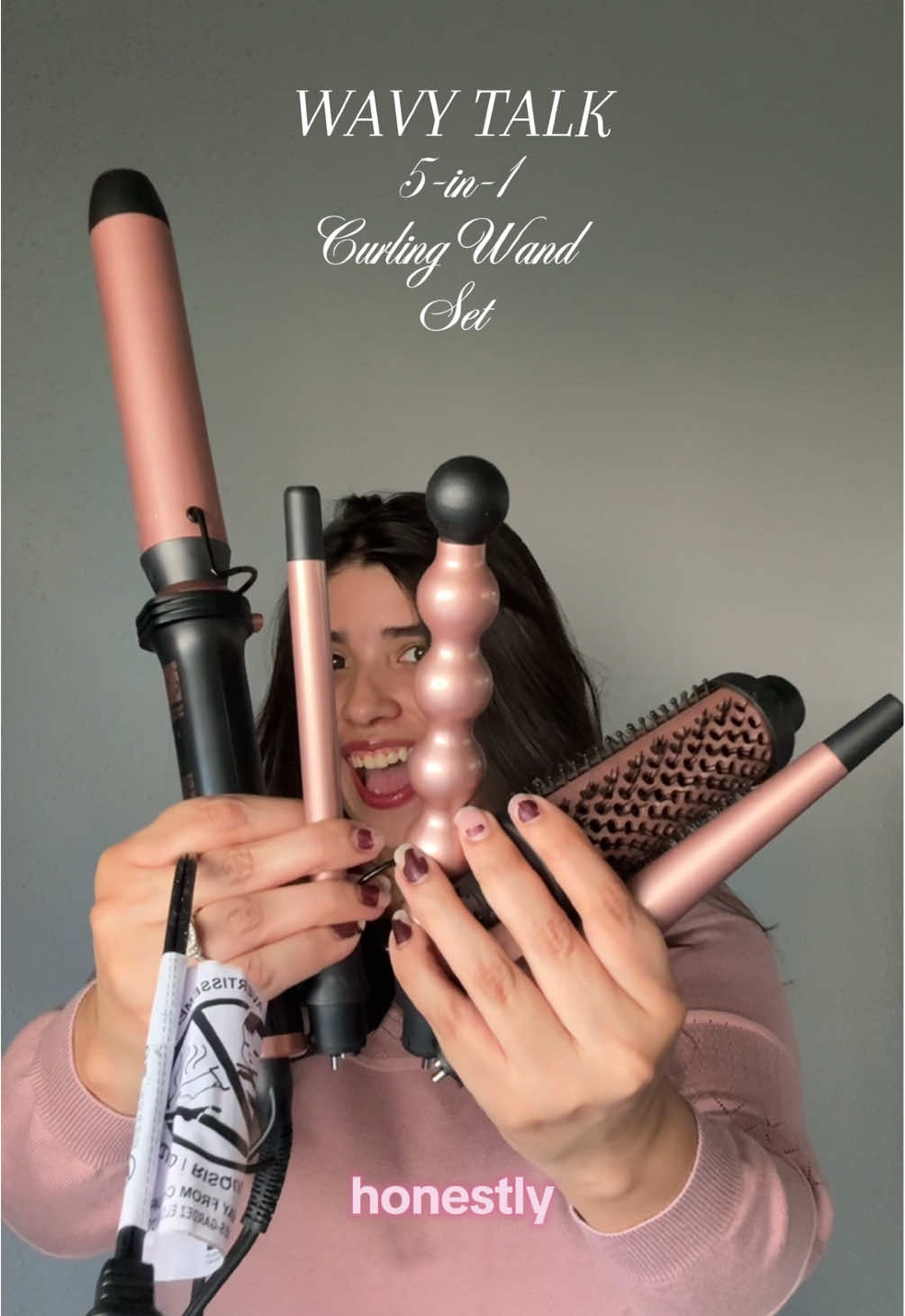 5 In 1 CURLING WAND SET is a must have! Great gift for the holidays! 