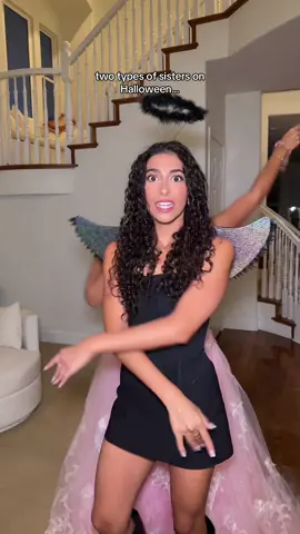 Guess who’s stay home and who’s going out??😂 #theaguilars #halloween #sister 