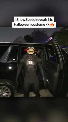IShowSpeed reveals his Halloween costume 👀🔥 #ishowspeed #fyp 
