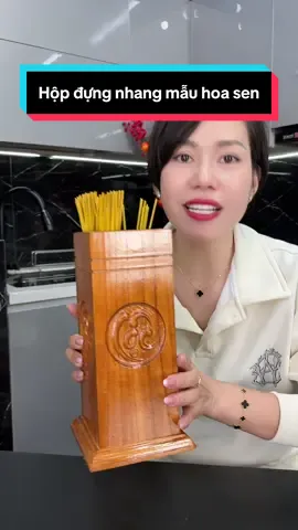 Hộp đựng nhang mẫu hoa sen đục chữ Phúc Lộc Thọ #xh #viral #ongdungnhang #ongdungnhangbanggo #cindythuytichcuc