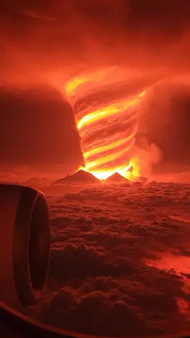 A lava hurricane rages, molten fire twisting above the clouds while lightning arcs through the storm. Nature’s fury amplified—a surreal and electrifying display of fire and energy. #earthimpacts #fblifestyle #lavahurricane #surrealstorm #aiimagined This content isn’t real — it’s a simulated ‘what if’ scenario created by AI for visual exploration.  