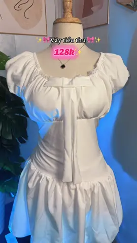 Váy Bí Phồng Váy Tay Phồng Tiểu Thư 🎀✨#vayxinh #outfit #thoitrangnu #macdepmoingay #baongocstore1 
