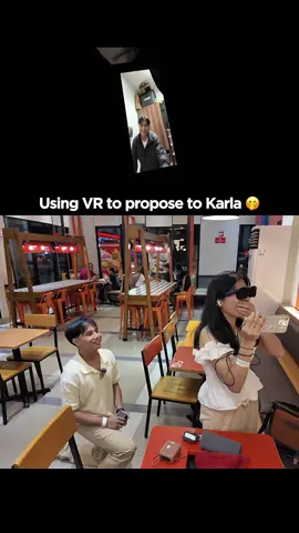 using VR to propose to @Karla Sofia Allocod ❤️😍 Wala akong 360 camera, but I tried to imitate 360 spacial view of our memories, me singing, and me proposing to my love. praise the Lord, she said 