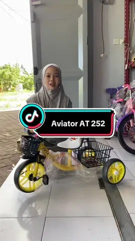 Sepeda roda tiga Aviator AT252 yang memiliki keranjang luas jok bisa diatur tinggi rendahnya#sepedaanak #sepedarodatiga #pmbtoysofficial #tiktokviral #aviator 