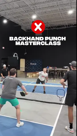 Most players roll their backhand volley—but when you need more power, it’s all about the punch 💥 Shorter motion. Faster hands. More drive. Try taking your hand off the paddle first to feel that quick “muscle twitch,” then attach the paddle and punch through 💪 Hosting a Backhand Volley Masterclass Nov 15th at Pickleball Haven (SoCal) — drop CLINIC if you want details 👇 #pickleball #pickleballtiktok #pickleballislife #pickleballaddict #pickleballtips 