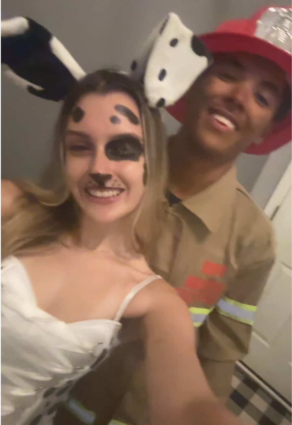 🐶🚒 #halloween #happyhalloween #fireman #dalmatian 