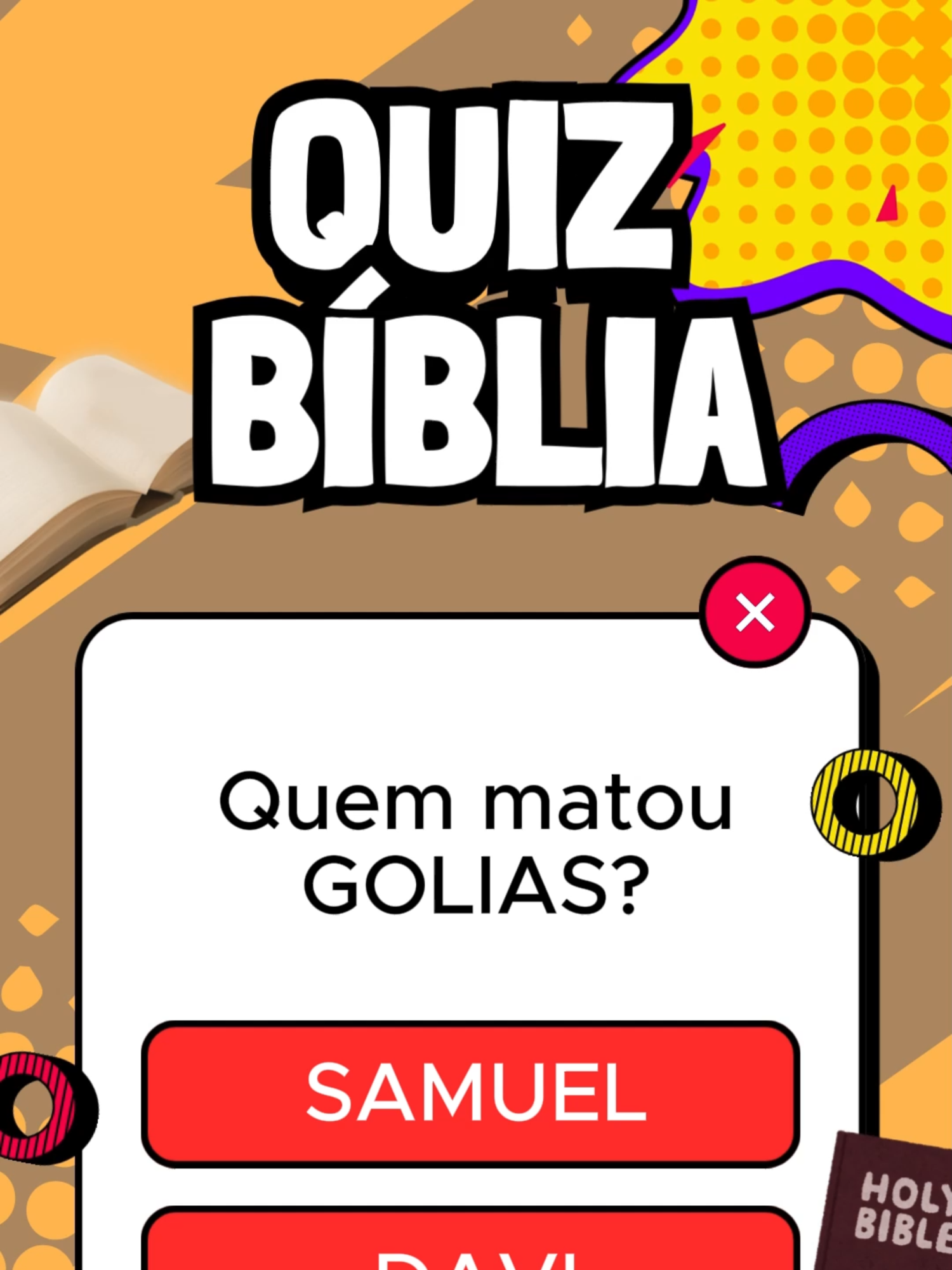 QUIZ da BÍBLIA! #conhecimentosgerais #curiosidades #quizshow #quizbiblico