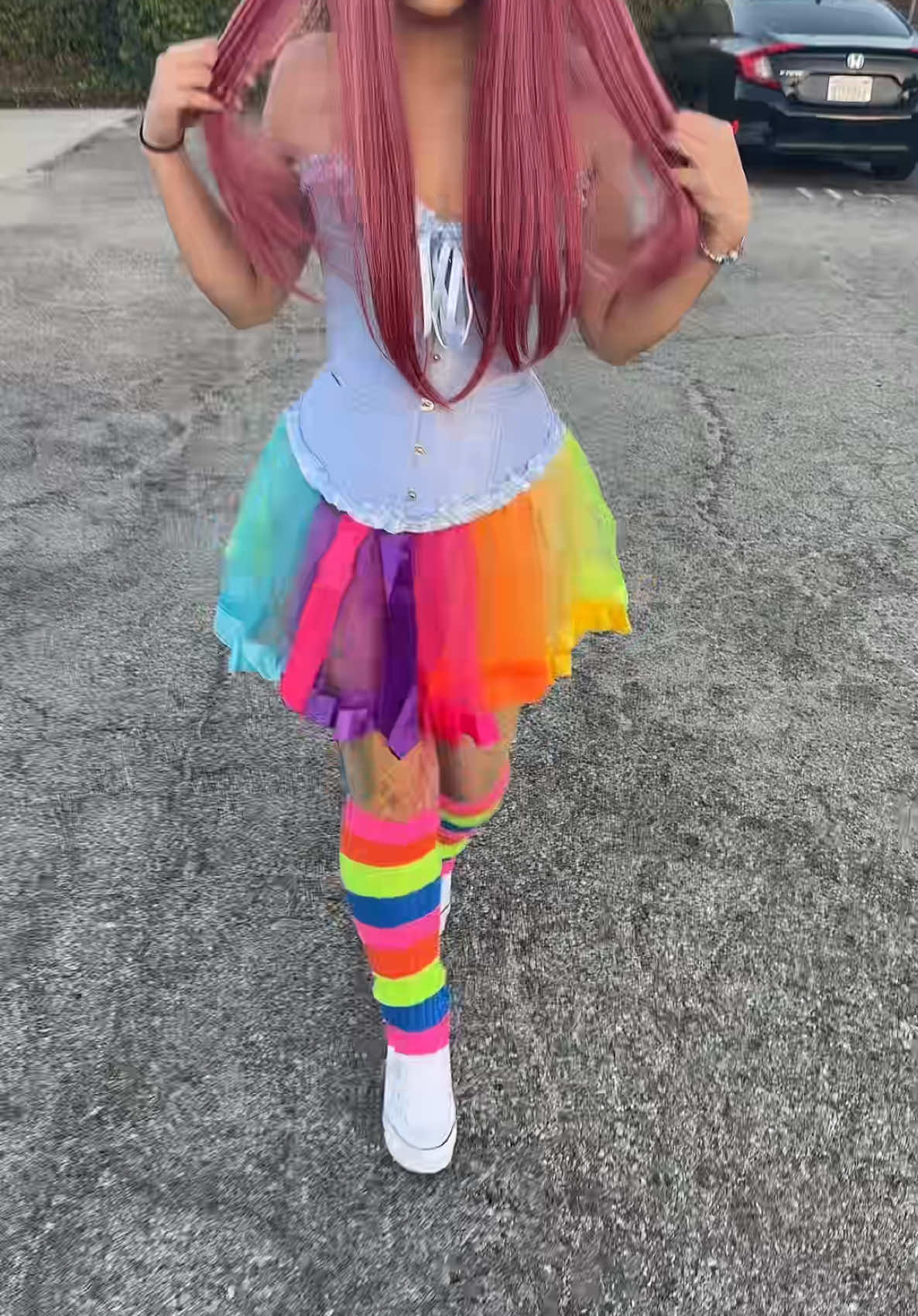 hehe had to hop on this trend 😭💓💕💖🎃#unicorn #halloweencostume #fyp 