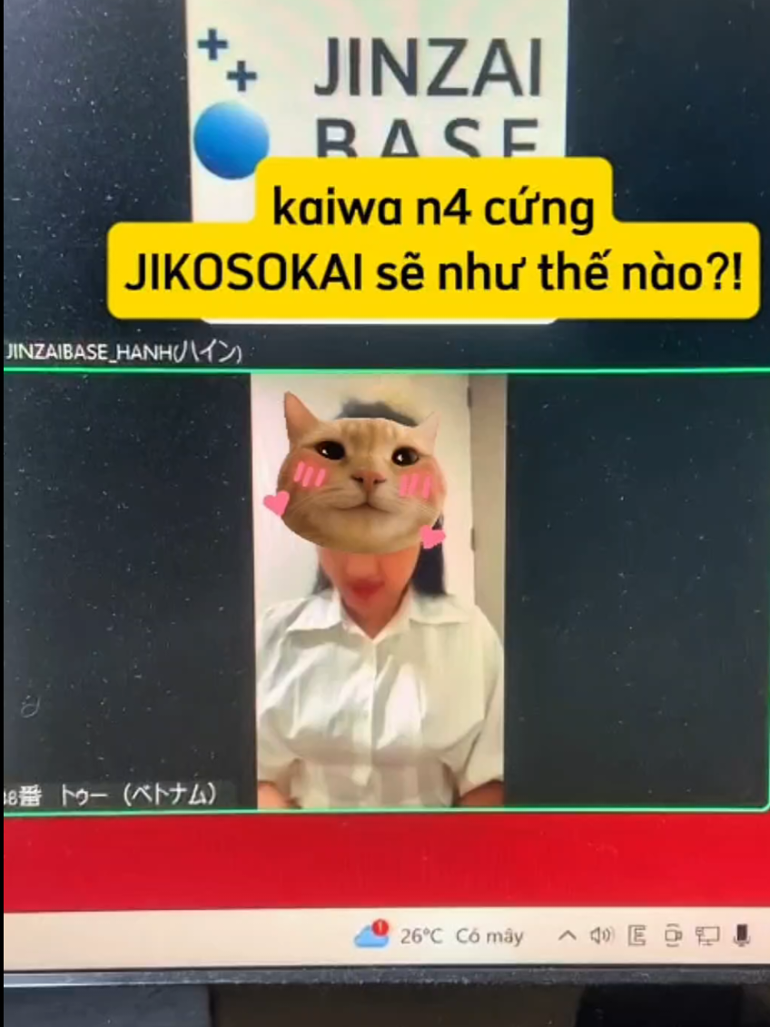 tokutei cbtp kaiwa n4 cứng Jikosokai sẽ như thế nào ? #ttsnhậtbản🇻🇳🇯🇵 #tokuteiginou #tokutei #自己紹介 #phỏngvấn 