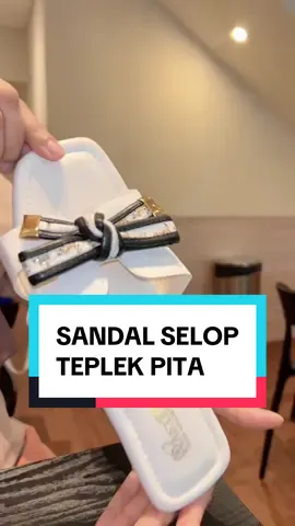 Sandal selop pita teplek cantik kekinian #sandalslipon #sandalpita #sandalteplek #sandalflat #sandalkekinian 