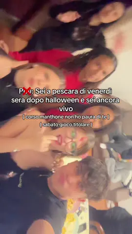 Halloween a Pescara sopravvissuto ✅  Ora ci vuole concentrazione per il match di domani a corso manthone🏟️💀 #pescara #abruzzo #perte #corsomanthonè #montesilvano 