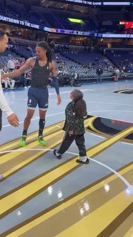 Grizzlies star Ja Morant is also picking up balls for young fans.#jamorant #NBA #memphisgrizzlies 