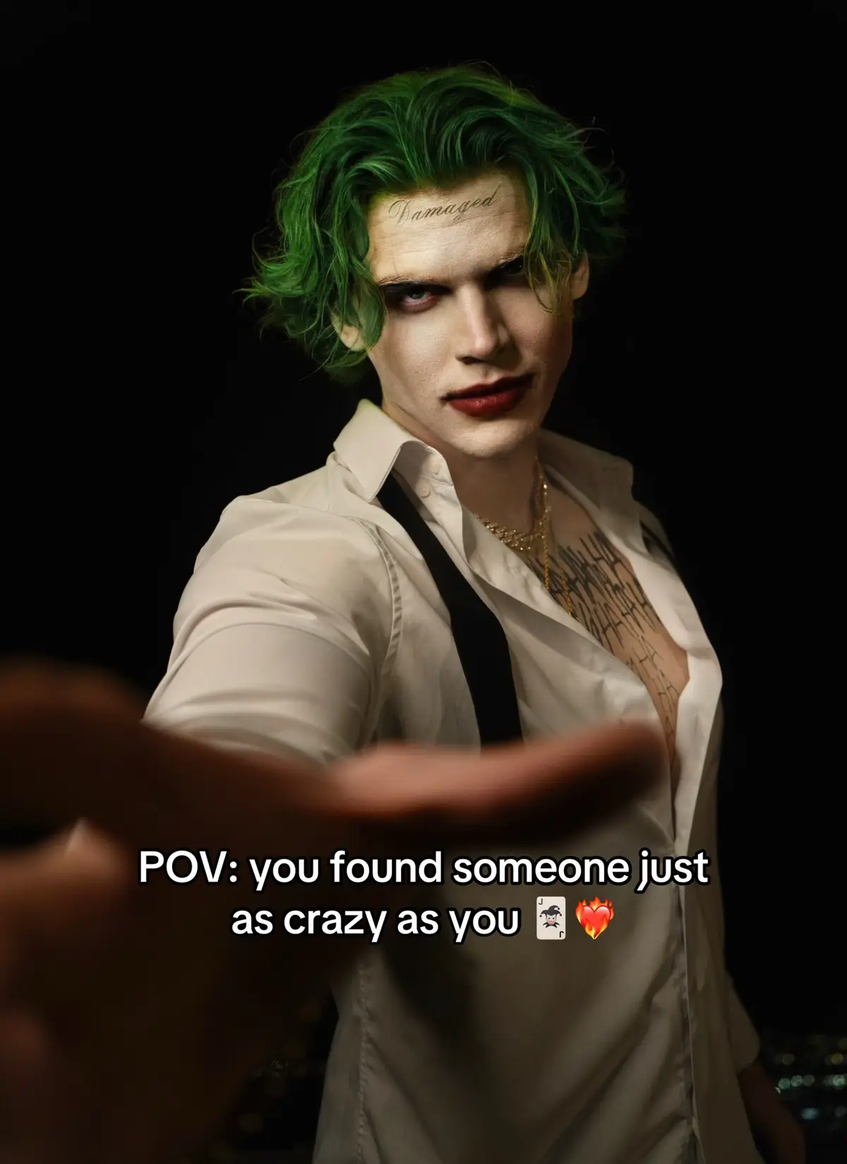 We’re not everyone’s cup of tea… but we’re definitely someone’s favorite poison 🖤🃏 #halloween #joker #harleyquinn #BookTok #couplescostume 