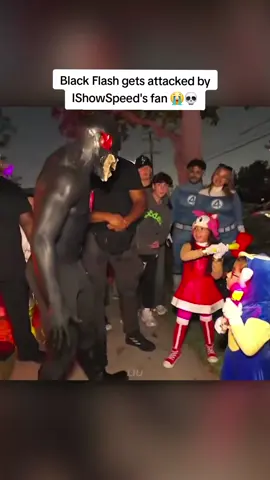 Black Flash gets attacked by IShowSpeed's fan 😭💀 #ishowspeed #fyp 