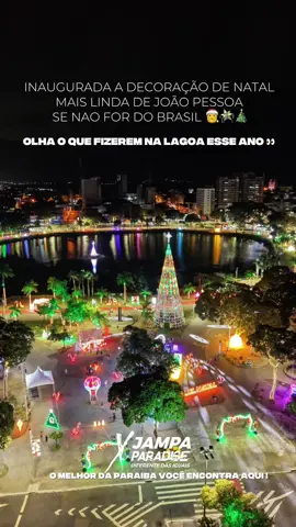 Tenho que admitir, FUI SURPREENDIDO, ELES SE SUPERARAM 👏 A decoração natalina da lagoa está impecável, além de tudo para se admirar tem um parque incrível pra vc curtir  E você o que achou ?  #natal #joaopessoa #nordeste #travel #trip 