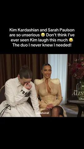 That laughter was really contagious!😂😂 love them 😭❤️ #kimkardashian #sarahpaulson #foryou 
