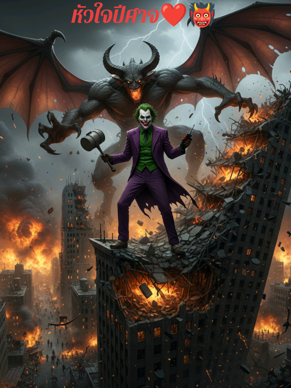 #หัวใจปีศาจ♥️👹 #joker #jokes #foryoupage #Devil 