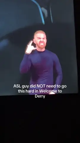 There was nothing happening to warrant this level of passion #derry #asl #interpreter #language 