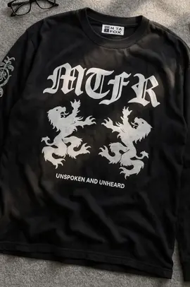 Metafora T-shirt Unspoken Long Sleeve boxy fit #fyp #racuntiktok #trendingvideo 