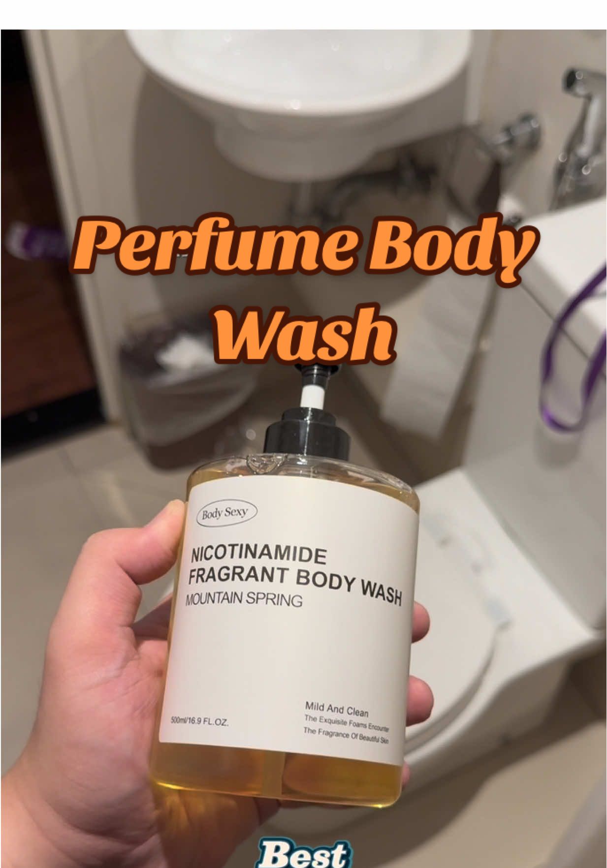 Fragrant Body Wash with Niacinamide. Mabango na ba ang lahat? 😁  #niacinamide #perfume #bodywash #acne #bathroom 