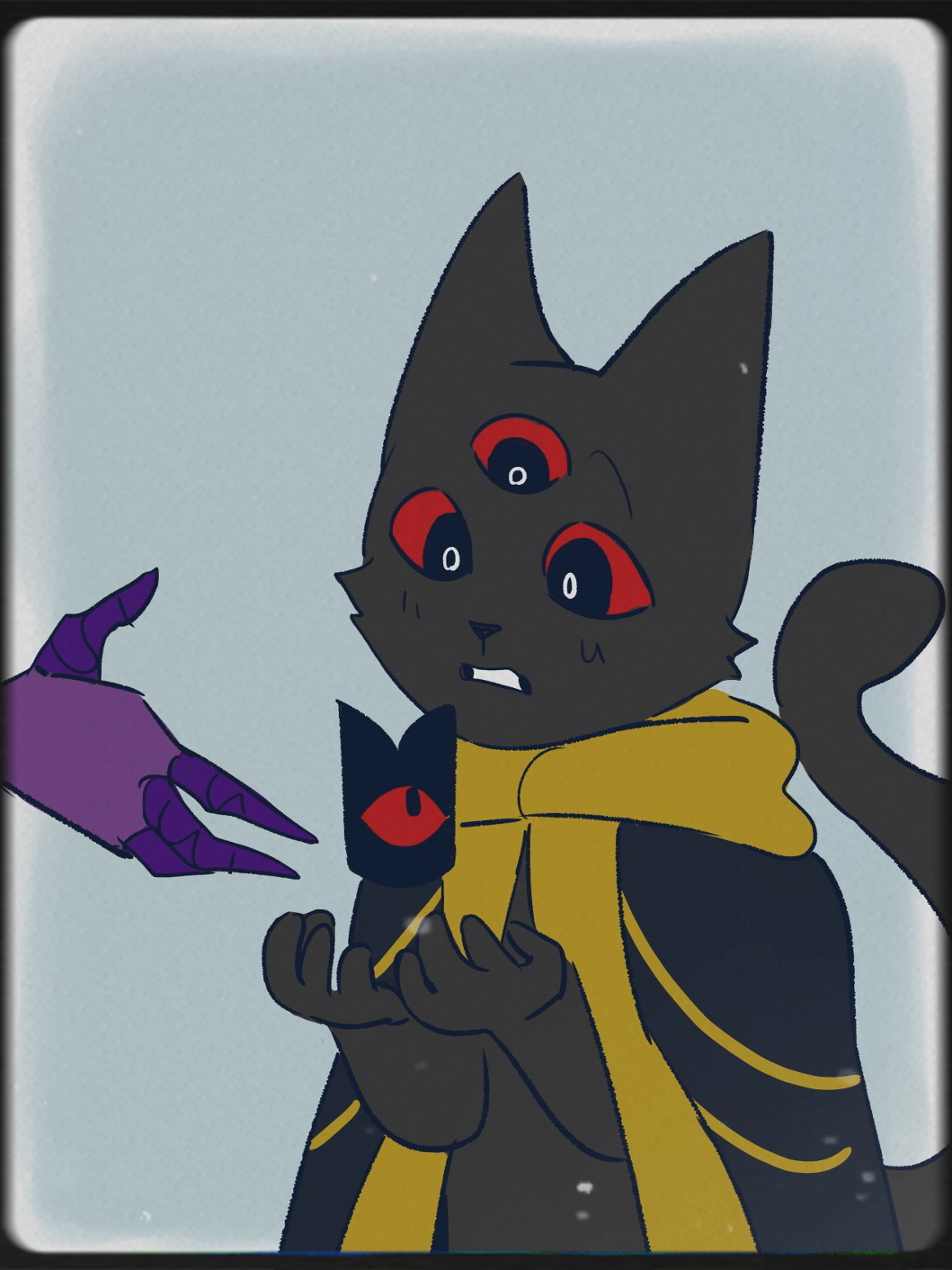 FELIZ JUAWOLIN!!! grrr siblings angst  #cultofthelamb #colt #narinder #shamuracultofthelamb #narindercultofthelamb