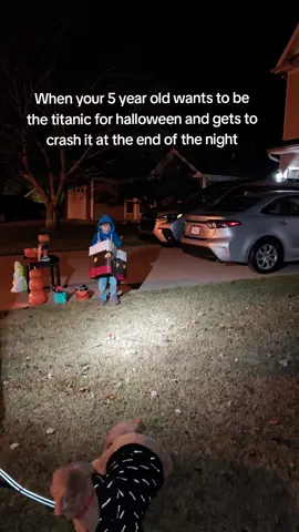 He kept randomly sitting down throughout the day and when I asked why, he said it's because he's sinking. He made 