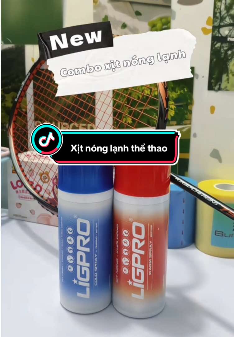 Xịt nóng lạnh thể thao LIGPRO 🏸 #caulong #badminton #xitlanhligpro #ligpro #xitlanhthethao 