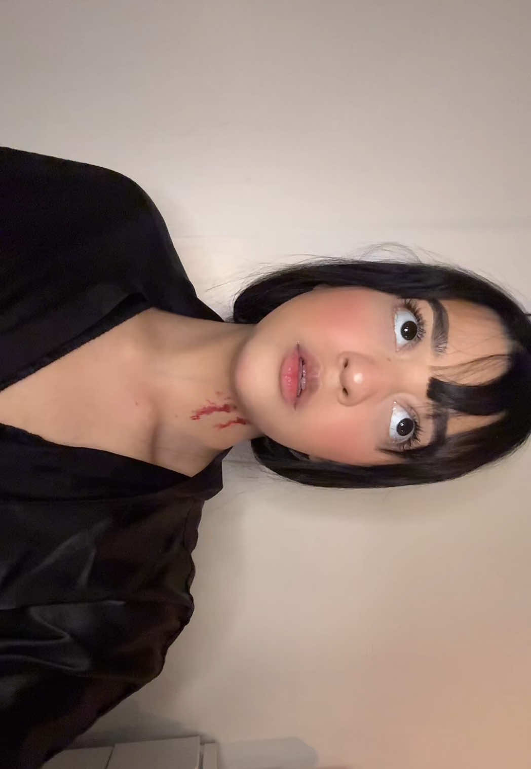 respectfully, how dare he? 🦇  #halloween #fyp #vampire #dracula #makeup 