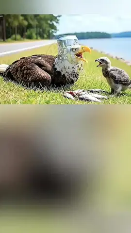 Saving a Mother Bald Eagle Trapped in a Soda Can #rescuebird #birdrescue #animalrescue #rescueanimals #rescue 
