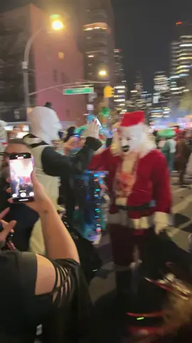 Art the Clowns having a Spider-Man meme moment at the NYC Village Halloween Parade 💀 #halloween #terrifier #arttheclown #halloweencostume #nyctiktok 