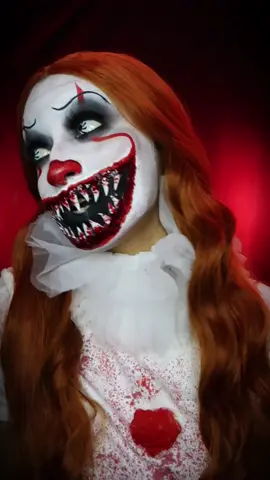 Pennywise Makeup 🤡👻 happy halloween everyone! #trending #makeup #halloweenmakeup #halloween #fyp 
