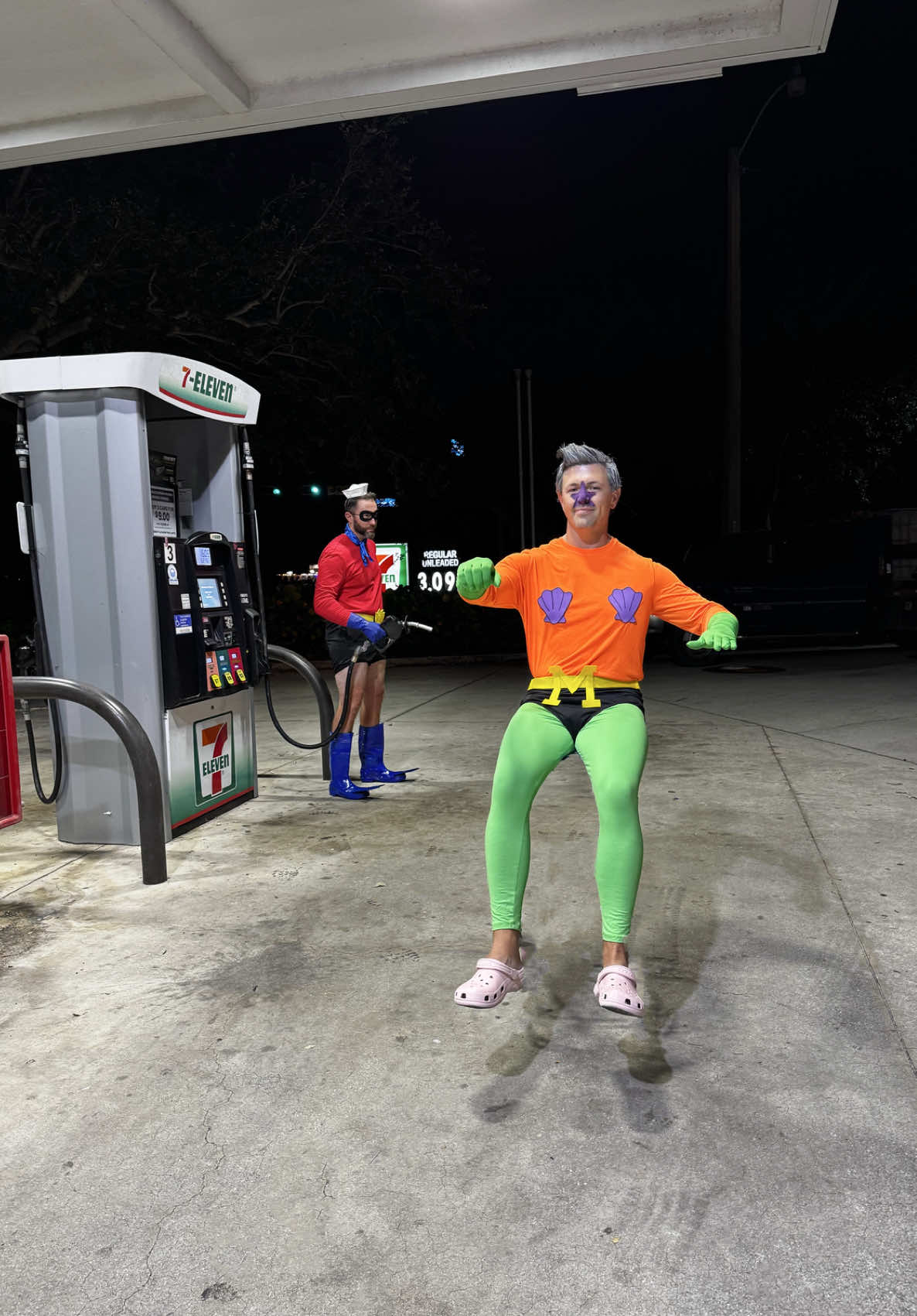 Saving Bikini Bottom one krabby patty at a time #mermaidmanandbarnacleboy @Sarah 