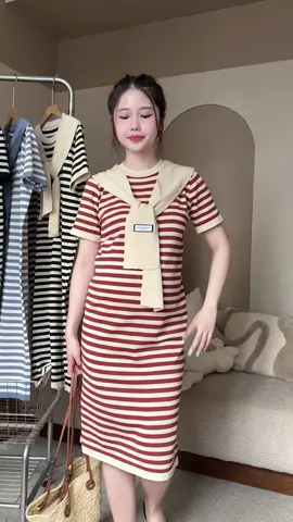 Đầm thun len co giãn