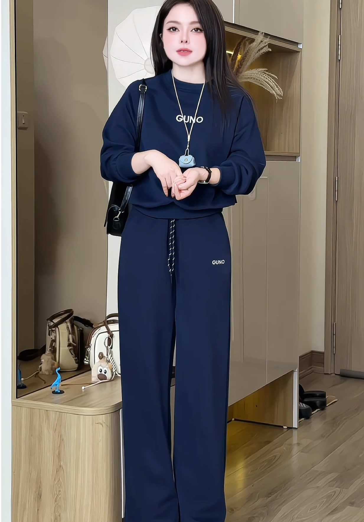 Set bộ nỉ thêu Guno cao cấp thiết kế sang xịn đẹp #setbo #setboxinh #setbonu #setbothethao #setboni