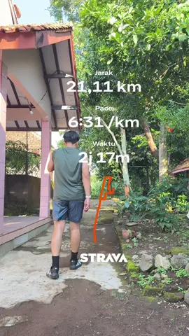 Half pertama #lari #joging #strava #xybca #fyp 