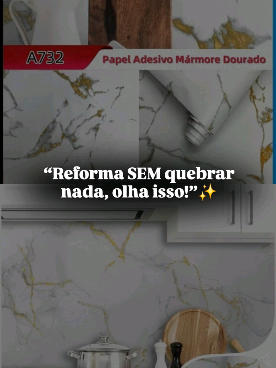 Papel de Parede Mármore Dourado ✨ Transforme seu ambiente sem reforma. #papeldeparede #diydecor  #casadecorada #reforma #achadinhosshopee 