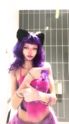 Happy Halloween #chesirecat #purplehair #targetaudience #halloween 