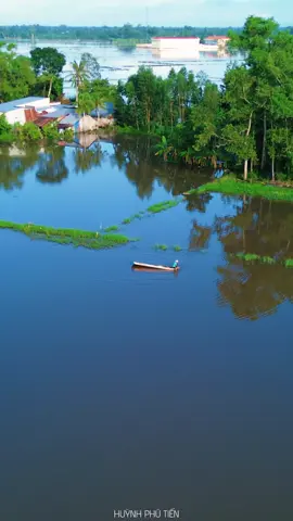 Có ngờ một hôm nước lên... Cảnh miền tây mùa nước nổi, Video Huỳnh Phú Tiến #huynhphutien #mientay #soctrang #cantho 
