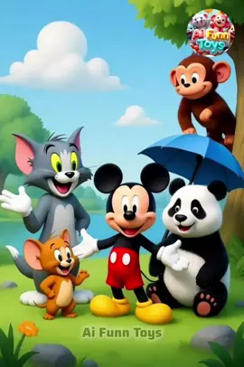 kutu ma kutu cute cat end cute animals dance 🦒🦊🐰🐶🐇#AiFunnToys #CartoonFun #3DArtAnimals #Cute3DWorld #catdance 